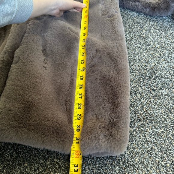 SALE!!! Zara faux fur coat brown RARE - Picture 8 of 11